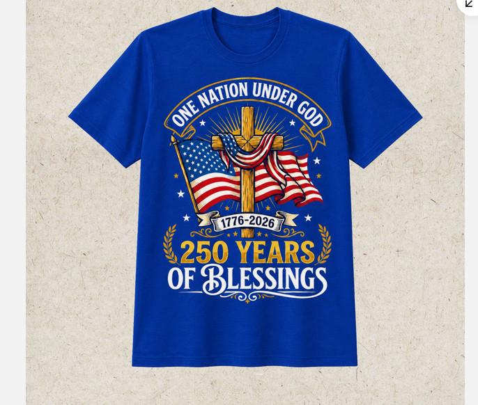 Freedom 250th Anniversary Usa Flag Christian God Patriotic Tshirt