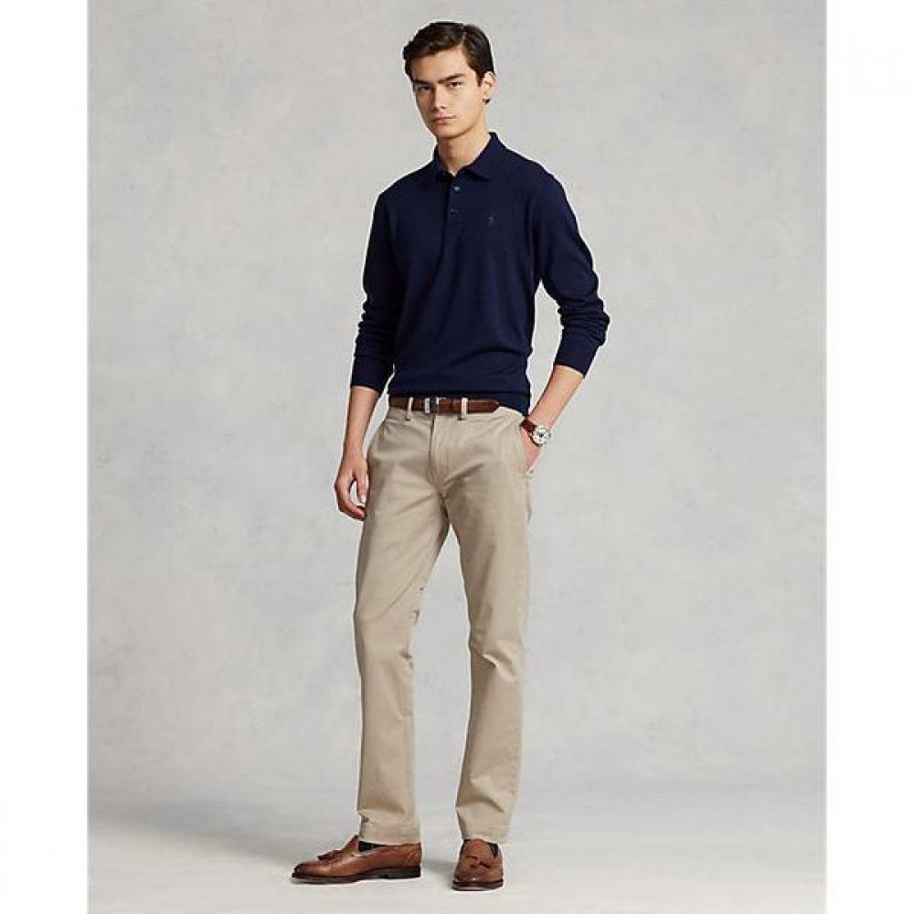 Polo Ralph Lauren Мужской свитер с воротником-поло из стирающейся шерсти S mnpoSwe16821191400