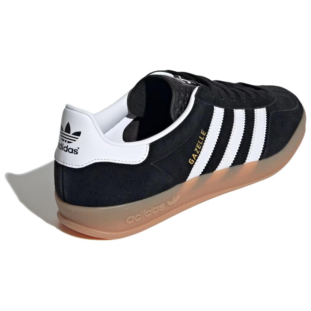 adidas Кроссовки Gazelle Indoor Black White Gum Unisex Core-Black Cloud-White JI2060