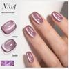 Purple Cat Eye Gel Polish Set - 2025 Trendy Whitening Colors for Nail Salons