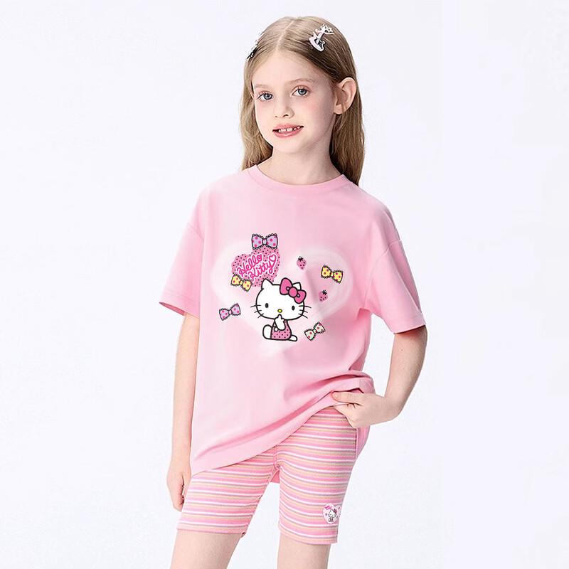 Hello Kitty Летний мультяшный комплект из двух предметов для девочек