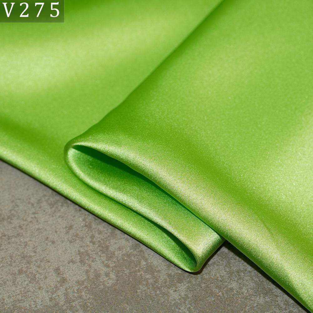 HYSK Natural Genuine Pure 100% Silk Crepe Satin Fabric Silk China Duchess Plain Brown by Meter for Dress Bedding Wedding