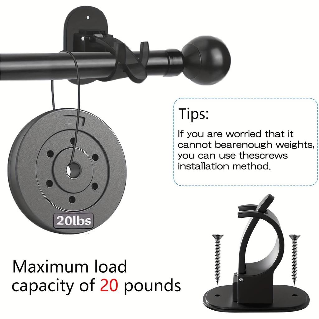 2 шт. кронштейны для карнизов без сверления, держатели для карнизов, самоклеящиеся крючки для карнизов, регулируемые вешалки для штор без гвоздей