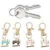 4 шт. Блестящий брелок для швейной машинки со стразами, Винтажный аксессуар из сплава, Не ржавеющий, Подарок на день рождения, Рождество