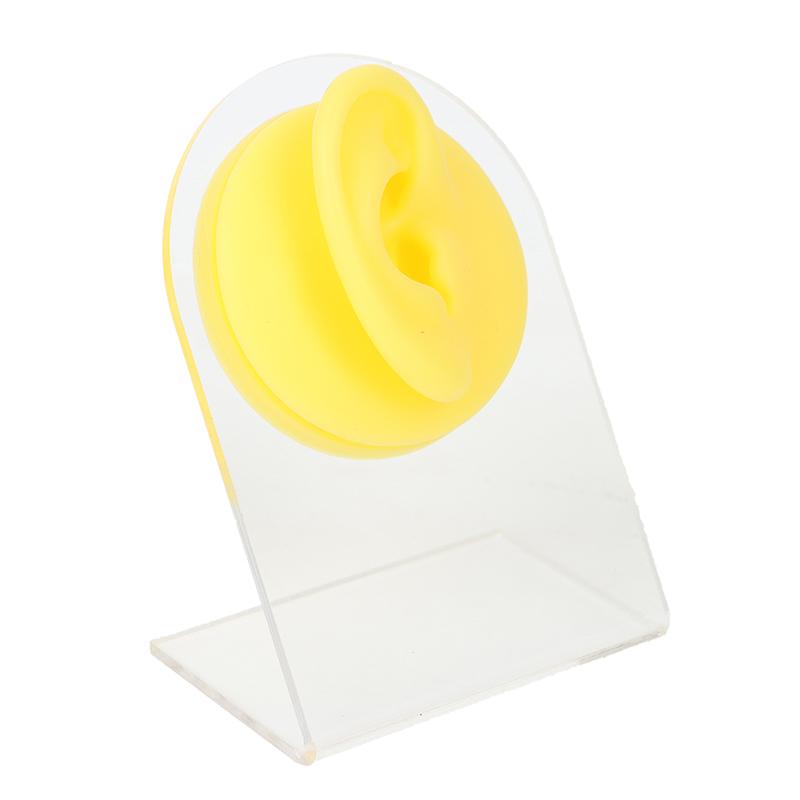 Силиконовые модели ушей, инструменты для пирсинга, ушные шпильки, дисплей с акриловой подставкой