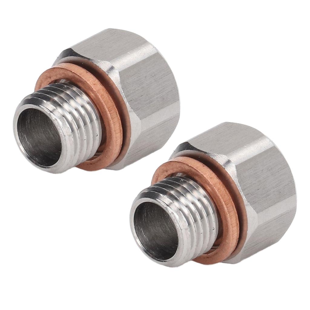 Metric Fitting Adapter 1 8in NPT Female to M12x1.25 Male Aluminium Alloy Fitting for Automobiles