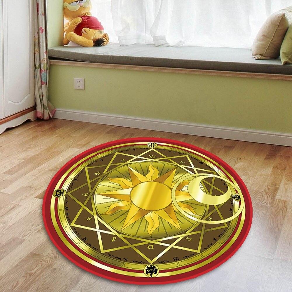 Magic Circle Fate Black Butler Floor Rug Doormat Round Carpet Room Bedroom Kitchen Living Room Non-slip Mat Cosplay Gift