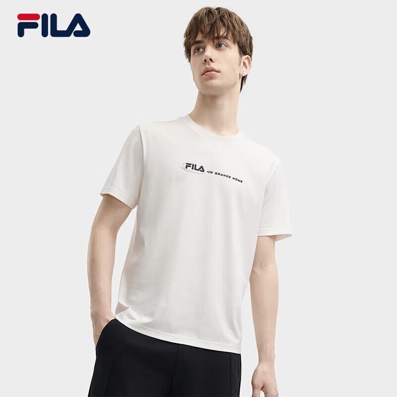 Fila Мужская вязаная футболка с коротким рукавом из чистого хлопка