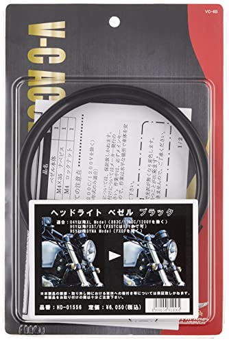 Kijima Запчасти для мотоциклов Окантовка фары Черный XL Dyna и т.д.. *За исключением кастомных моделей HD-01556