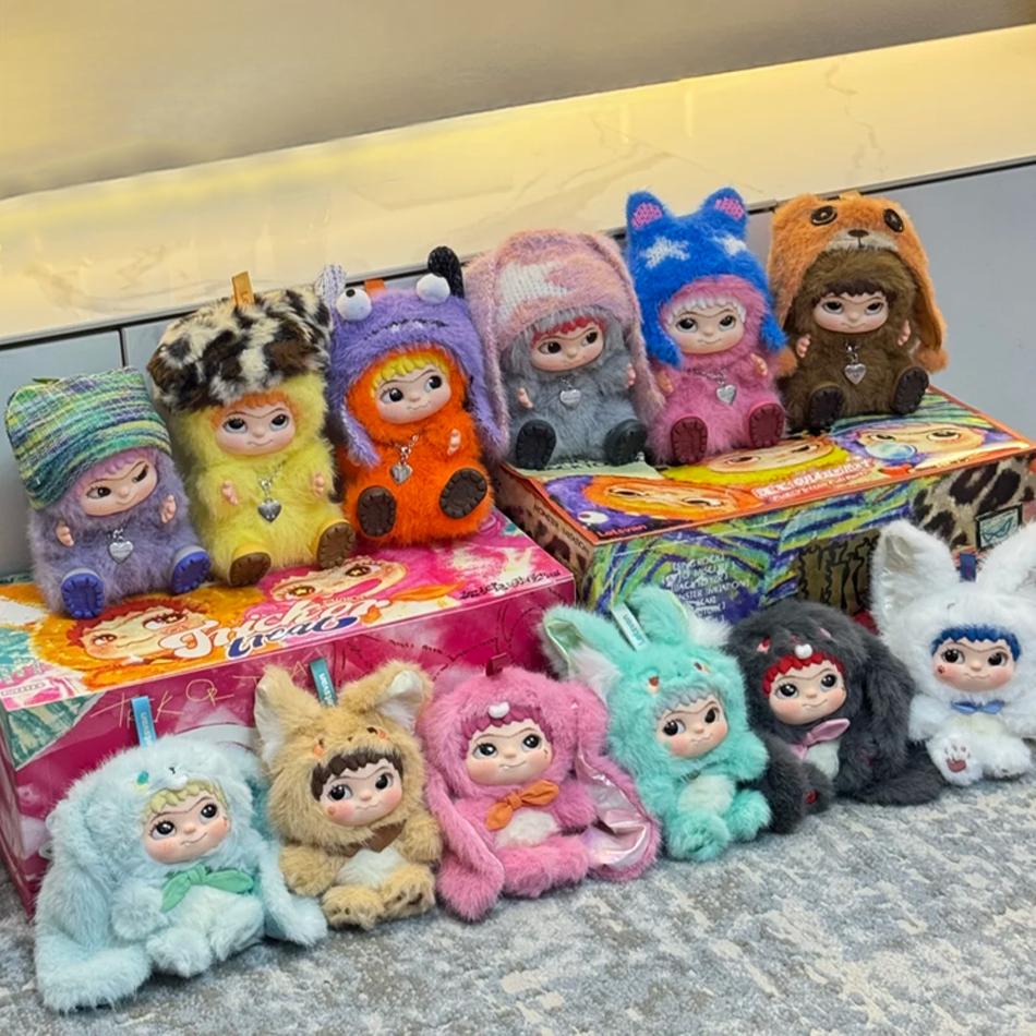 Wakuku V1 V2 Блайндбокс Лиса и Кролик Серия 'Trick Or Treat' Виниловая кукла Сюрприз-пакет Брелок Модный игрушечный Mystery Box Подарки