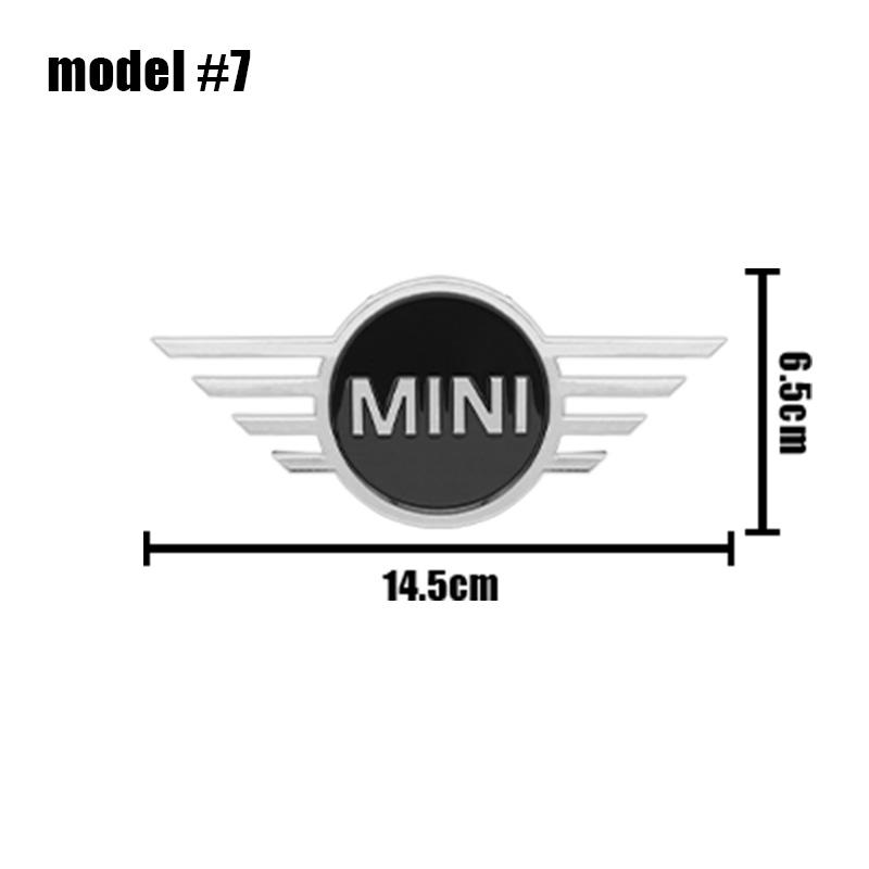11.6cm 14.5cm Car Front Hood Bonnet Logo Rear Trunk Emblem Sticker Accessory For Mini Cooper R55 R56 R57 R58 R59 F54 F55 F56 F60 ee3