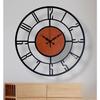 Morden Metal & Wooden Analog Wall Clock for Living Room Bedroom Office Kitchen Stylish Wall Clock for Home and Hall Designer Big Size Modern