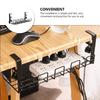Wire Basket Shelf Under Table Storage Rack Wire Desk Cable Under Management Tray Cord Organizer Rack Wire Cable Shelf Basket