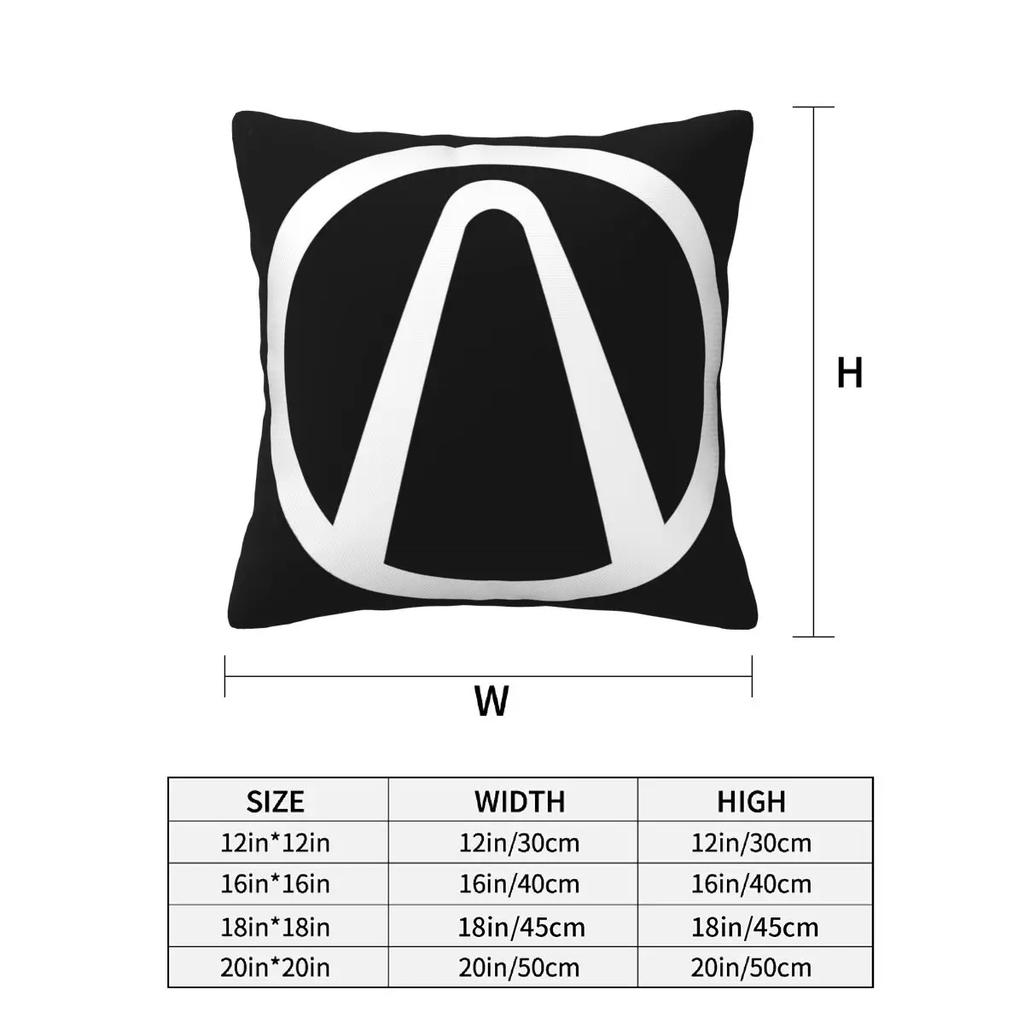 Borderlands White Emblem 2 Pcs Square Pillowcase Pillow Cover Cushion Zip Decorative Comfort Throw Pillow For Home Sofa