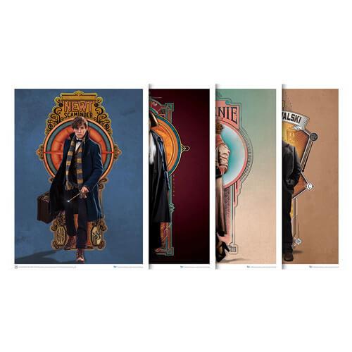 Фантастические твари и где они обитают Арт-принт (Набор 3)