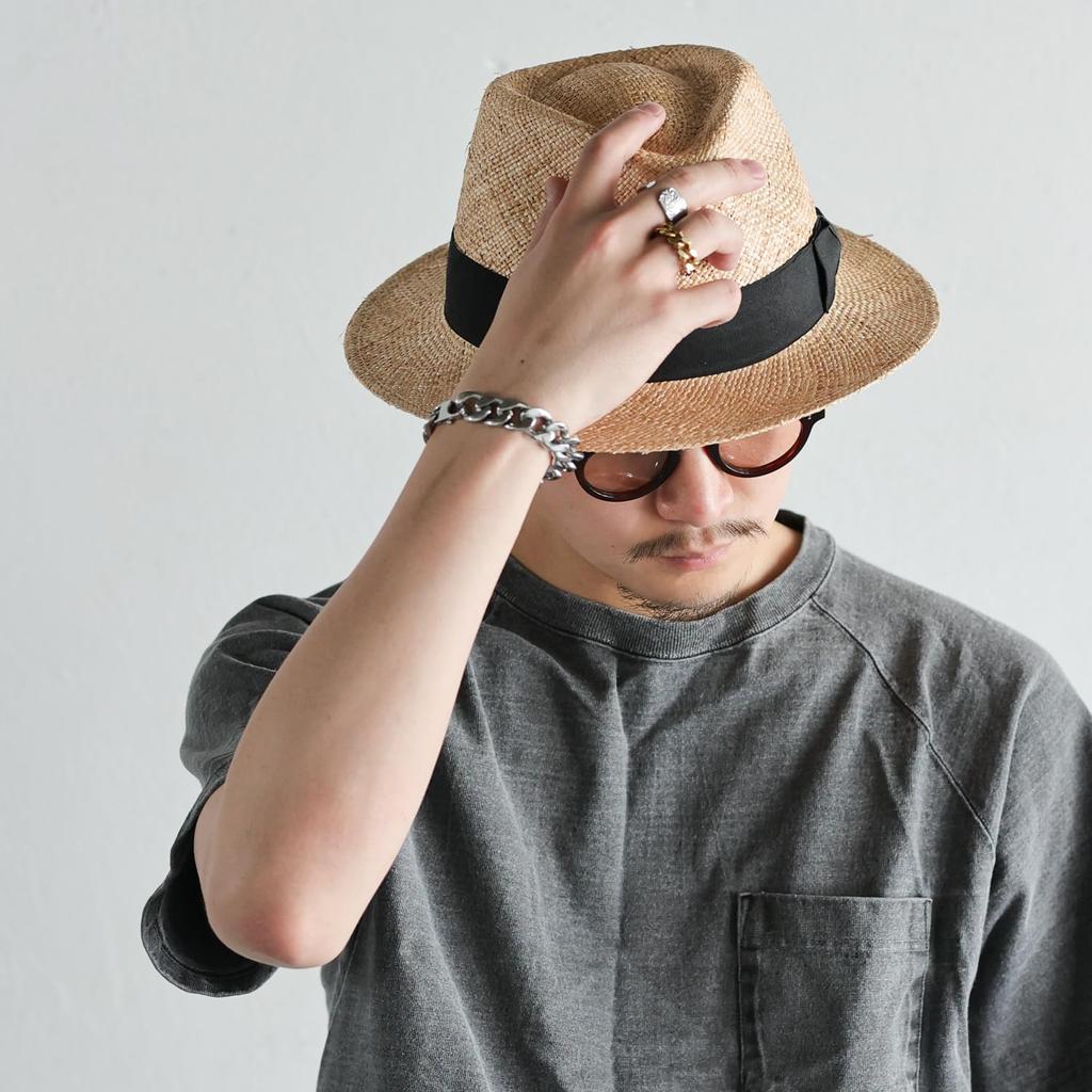 [Reck Hatter] Bao Hat, Fedora, Hat, Straw Hat, Hat, Straw Hat, Spring, Summer, Autumn, Gentleman's Hat, Men's BAO HAT RH-209 M