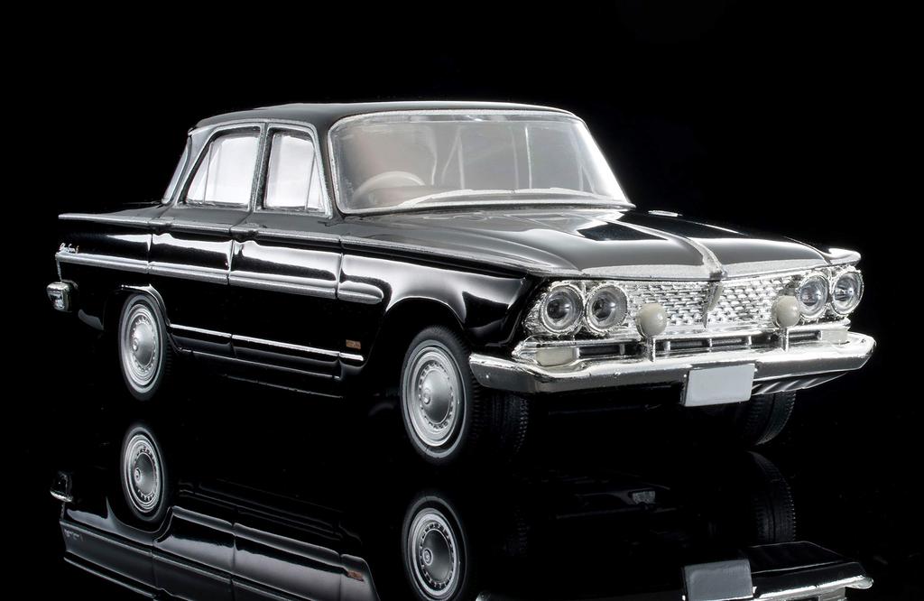 Tomytec Tomica Limited Vintage scale Nissan Prince Gloria Super 6 Black 1966 Model 1/64 TLV-174d (Finished)