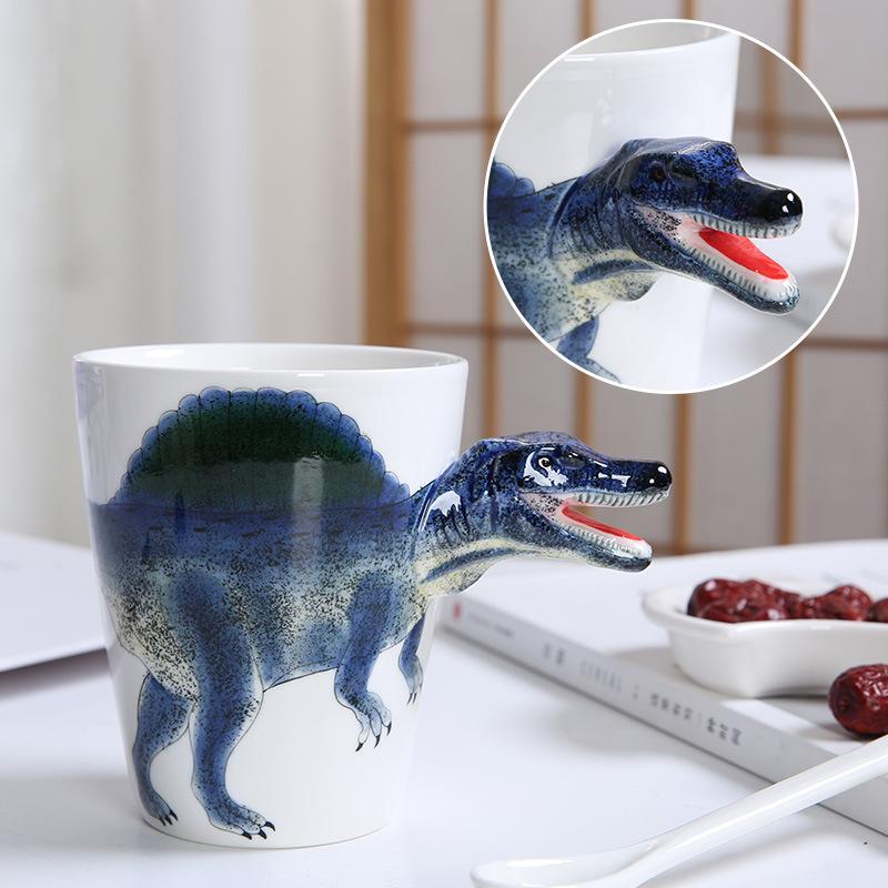 3D Кружка с ручкой в виде животного, Керамическая кофейная кружка с ручкой в виде зебры, Кружка в подарок с животным