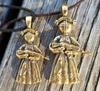 Мотанка Бронзовый кулон 3 см Украинская кукла Кукла Хранитель Украинское искусство