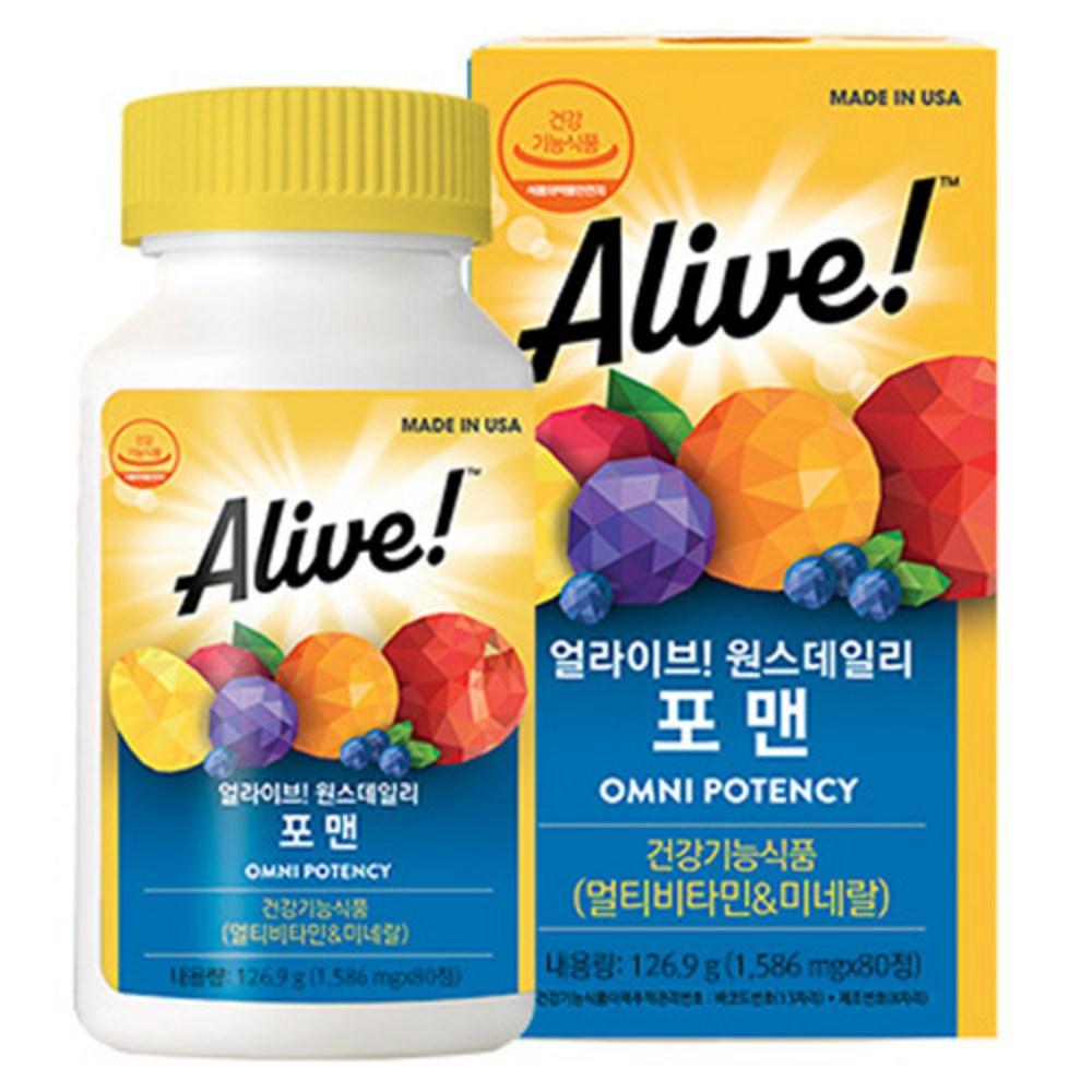 Alive Once Daily for Men Multivitamin 80 Tablets 1 pcs