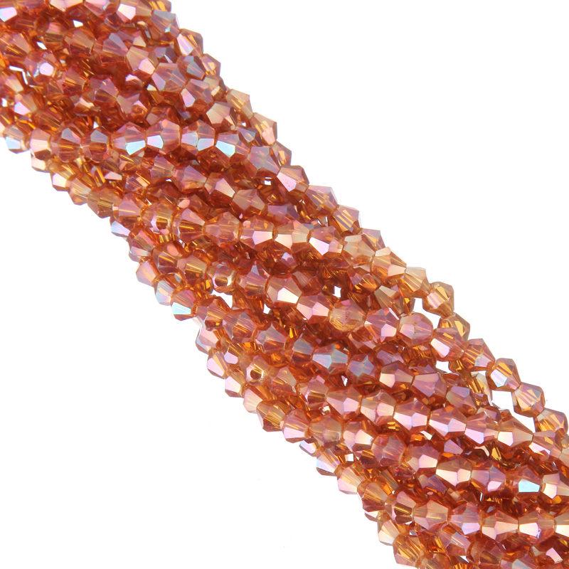 Простые модные 110 шт. свободные бусины для изготовления ювелирных изделий, биконусный браслет, ожерелье, хрустальная бусина 4 мм, сделай сам, для стороны AB, изысканные ювелирные изделия ручной работы