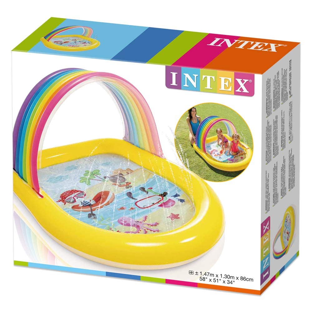 Надувной бассейн-арка INTEX Rainbow, 147 x 130 x 86 см (57156) [Официальный японский продукт]