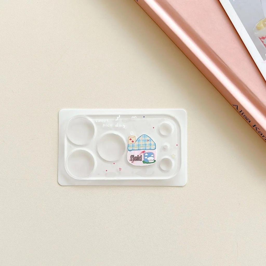 Очаровательная наклейка на объектив iPhone 17 Pro Max: Декор для камеры «Медвежонок и Котенок» с держателем для ручек и наклейками для ногтей!