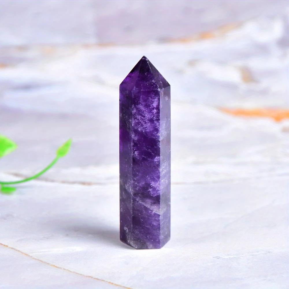 Purple Hexagonal Crystal Prism - Polished Column