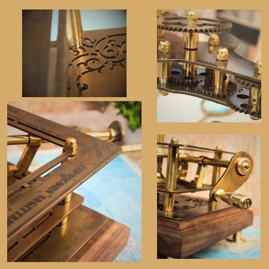 45,72 см Orrery Home Decor Модель солнечной системы Идеальный подарок на новоселье, Подарок для мужа, теллурион, Элегантный функциональный декор
