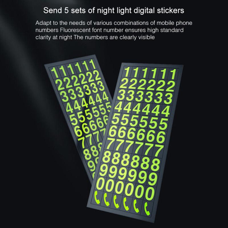 Светящаяся автомобильная временная парковочная карта, Стайлинг, номер телефона, карточная табличка, ароматерапия, автоинтерьер