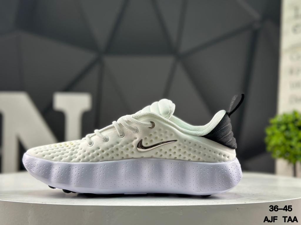 Nike Дышащие повседневные детские кроссовки с полным каналом, волнистой подошвой и толстым протектором