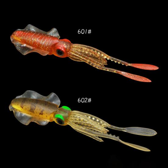 Artificial Squid Cuttlefish Shape Night Fishing Soft Lure
