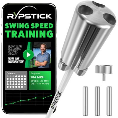 Тренажер для тренировки скорости замаха Rypstick Golf, 1 клюшка для тренировок/Лучшая помощь/Клубное оборудование/Только
