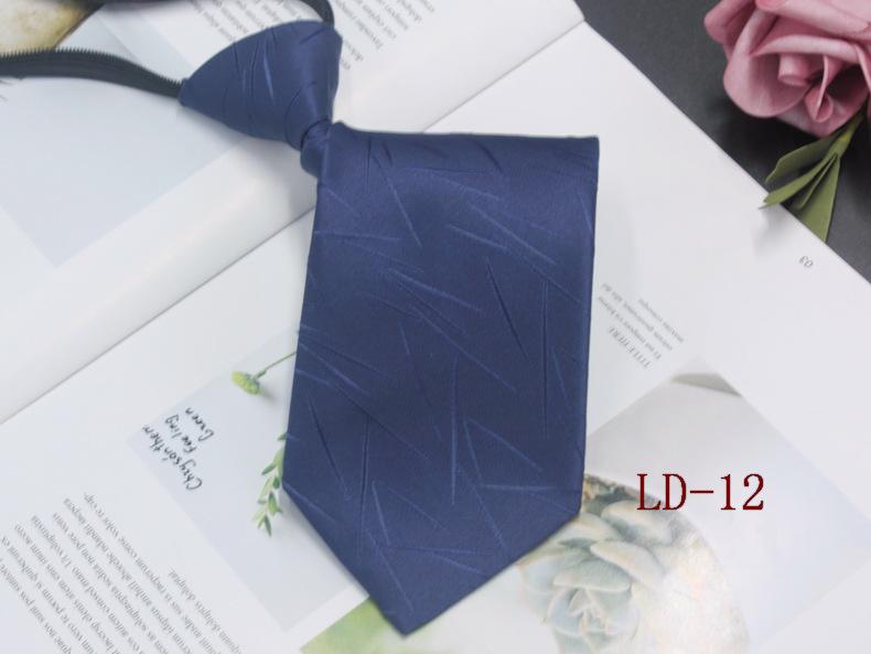 Мужской деловой галстук-молния, 8 см, в красную и черную полоску