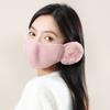 Autumn And Winter Warm Windproof And Dustproof 2-In-1 Plush Cycling Mask
