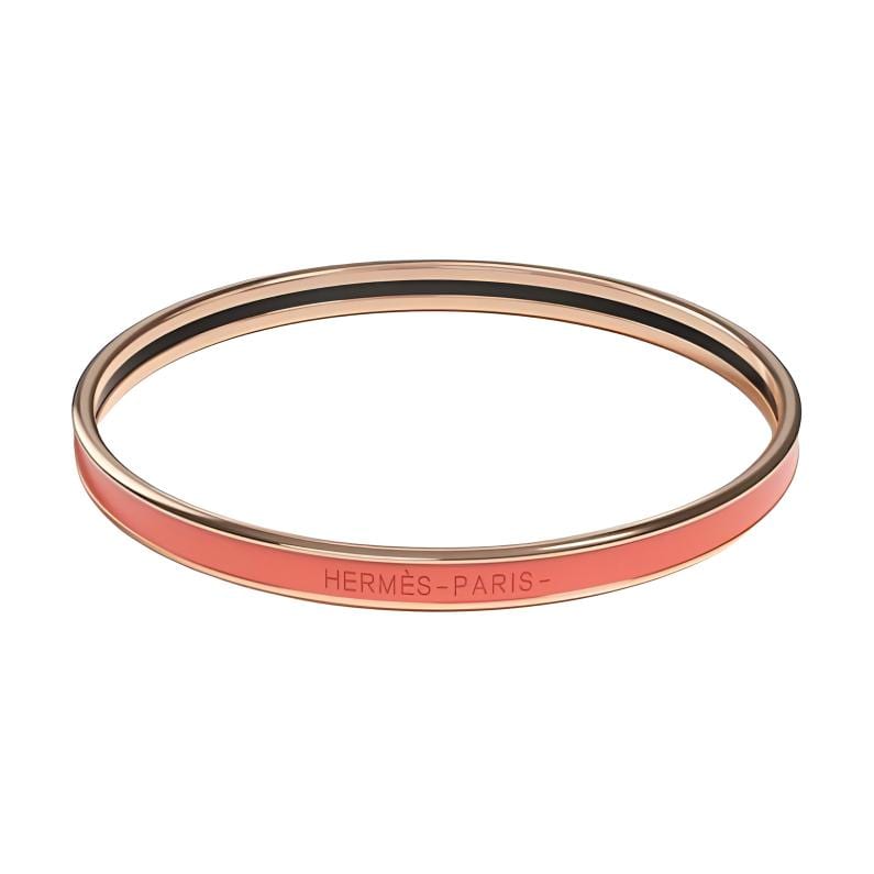 HERMES Enamel Wristbands Unisex Red H240001FO8Z62