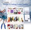 Lixada 73/101/132/232PCS Fishing Lures Tackle Mixed Hard Baits Soft Baits Fishing Accessories