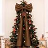 71 дюймовый Рождественский бант-верхушка Красный бархатный Большой бант Рождественское украшение Праздничный декор для Домашних венков Настенный Праздничный