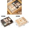 Foldable Polyester Clothing Storage Container With Compartments For Closet Organization
