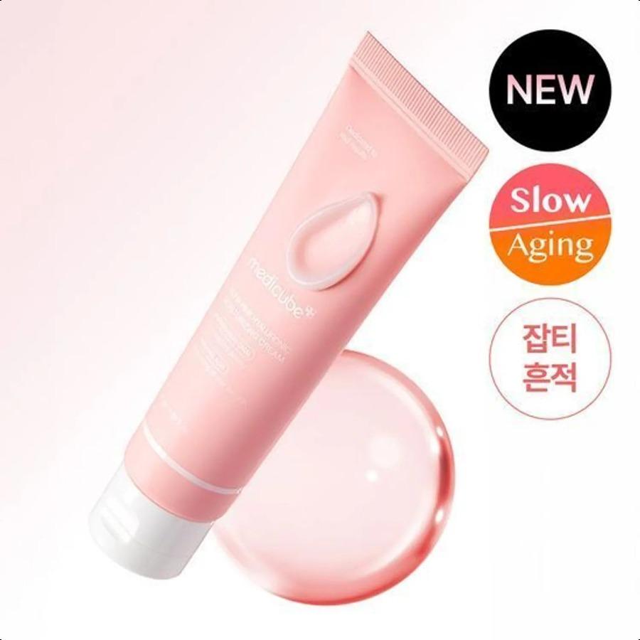 medicube PDRN Pink Hyaluronic Moisturizing Cream 50ml Double Pack (+Ampoule 10ml)