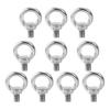 M6 Eye Bolts (12mm/Set of 10) Stainless Steel Eye Bolts with M6 Female Threads for Hanging, Fixing, Reinforcement, and Auxiliary Fixtures, Earthquake