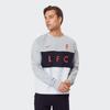 Nike Air Max Liverpool Fleece Soccer Training Sweatshirt Men Tops Grey CZ3424-012