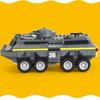 384pcs Armored Car Building Block Sets Military Tank Soldiers Bricks Assembling Educational Toy Gift