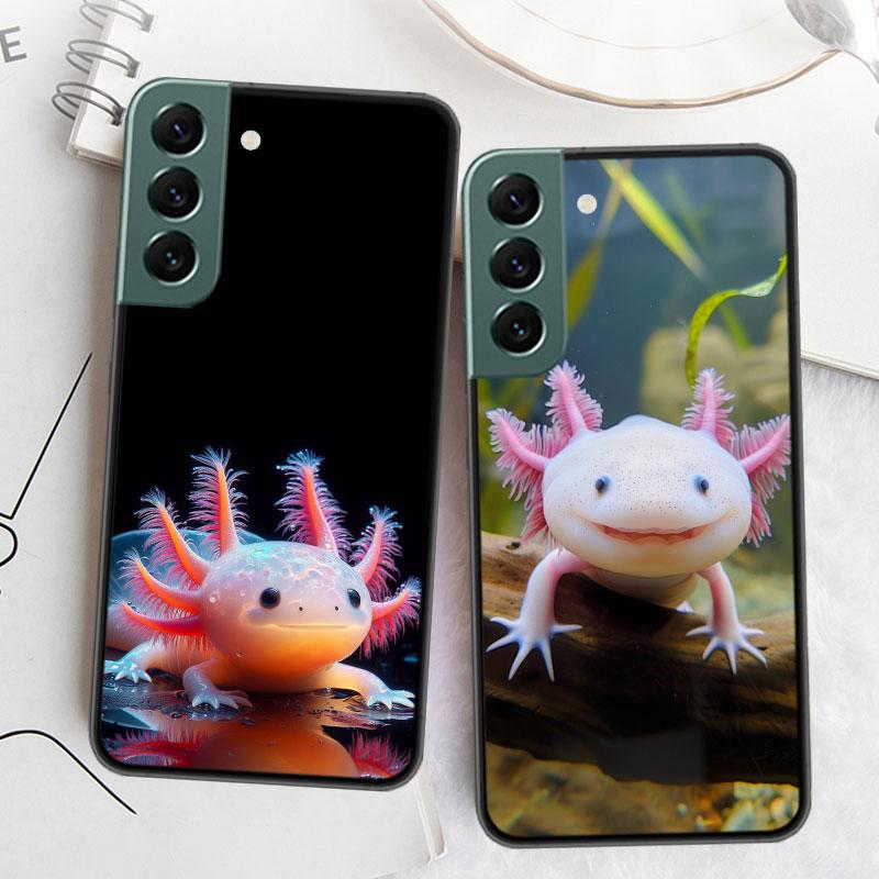 Чехол с улыбающейся саламандрой для Samsung Galaxy S22 S25 Ultra S21 S10 Plus S26 Edge S20 S23 S24 FE Чехол Силиконовый Мягкий ТПУ