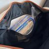 Канвас и кожаная большая дорожная сумка-бостон для женщин