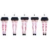 1 Pair Halloween Stockings Blood Stained Stretchy Women Fine Workmanship Bloody Over-knee Socks Party Costume