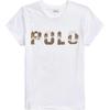 Polo Ralph Lauren Весна-Лето 25 Хлопковая футболка с коротким рукавом с вышитым логотипом-буквами Классическое издание Женские топы 211827665-001