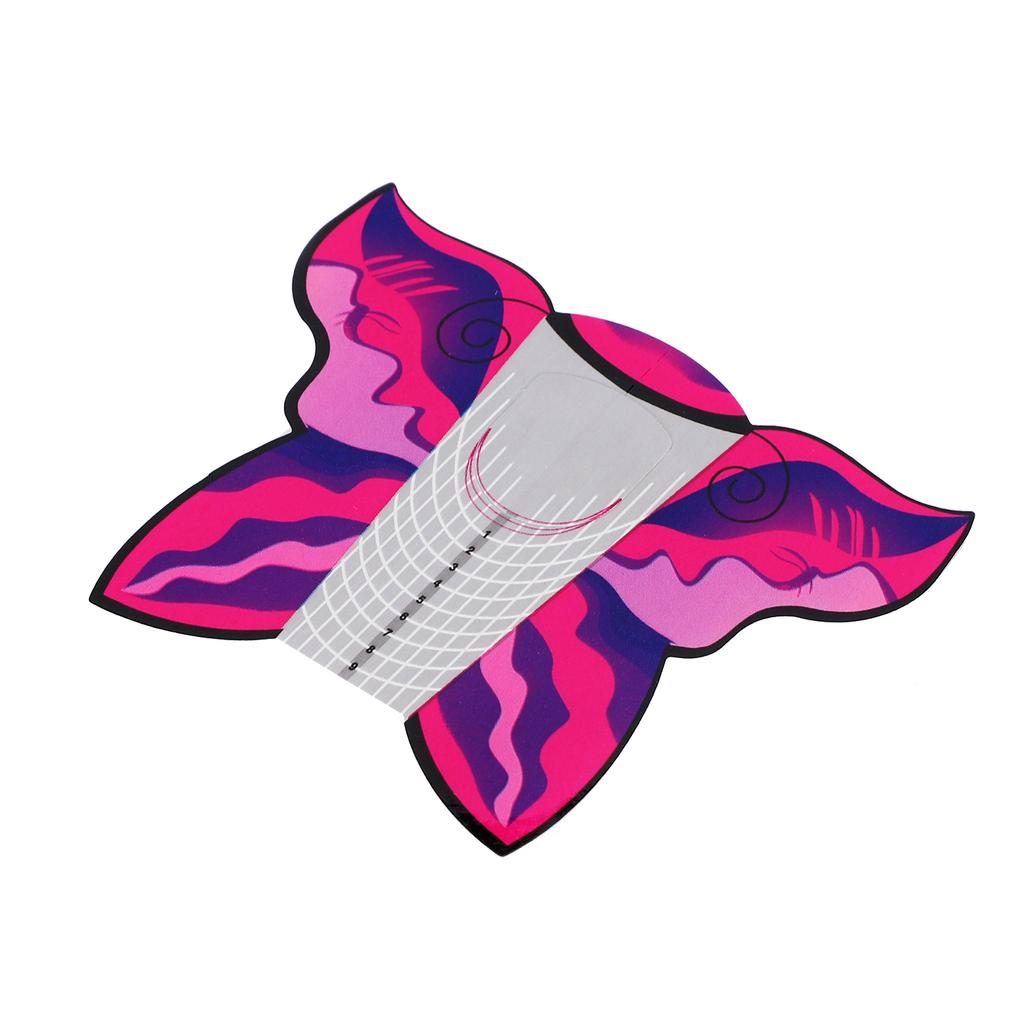 300шт длинные УФ-гель формы ногтей самоклеящиеся наклейки для наращивания ногтей маникюрный аксессуар