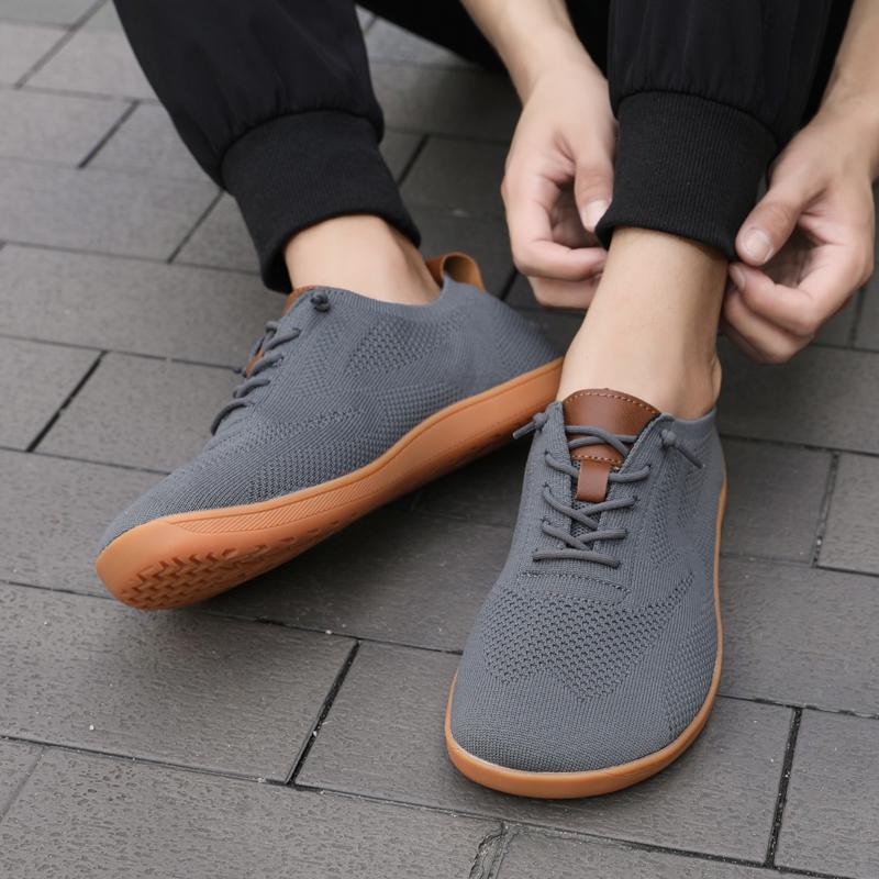 Минималистичные вязаные кроссовки для ходьбы женские мужские с широким носком повседневная обувь легкие тренировочные кроссовки дышащие балетки босиком