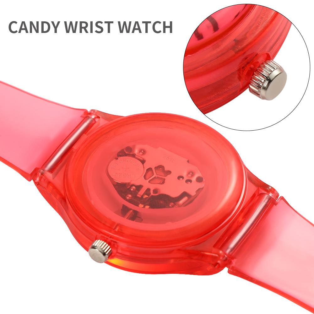 Practical Women Gifts Candy Wrist Watch Student Clock Silicone Wristwatch Jelly Quartz Watch